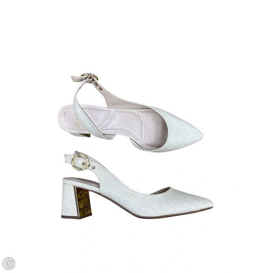 Shoes Heels Block By Jones New York In Cream, Size: 9