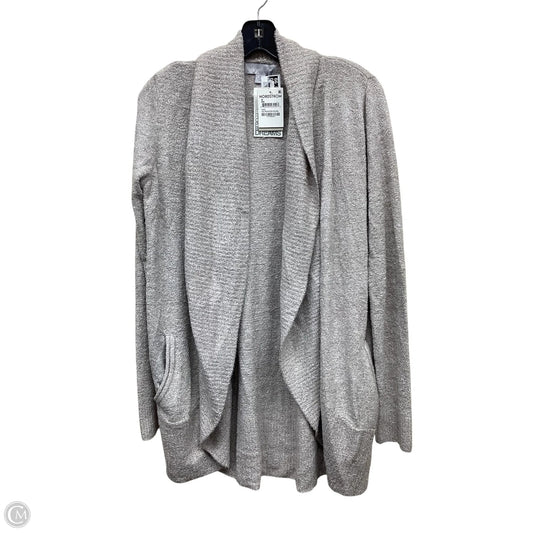 Sweater Cardigan By Barefoot Dreams In Taupe, Size: M