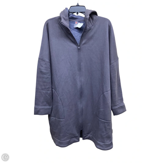 Jacket Fleece By Mono B In Grey, Size: L
