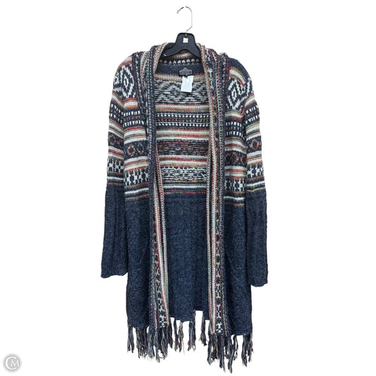 Sweater Cardigan By Angie In Multi-colored, Size: L