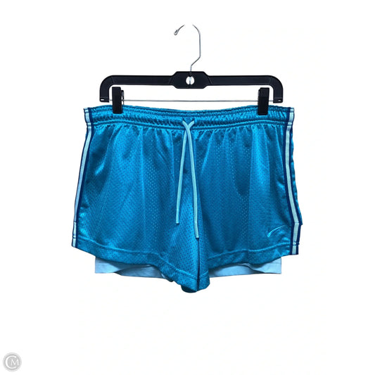 Athletic Shorts By Nike In Teal, Size: L