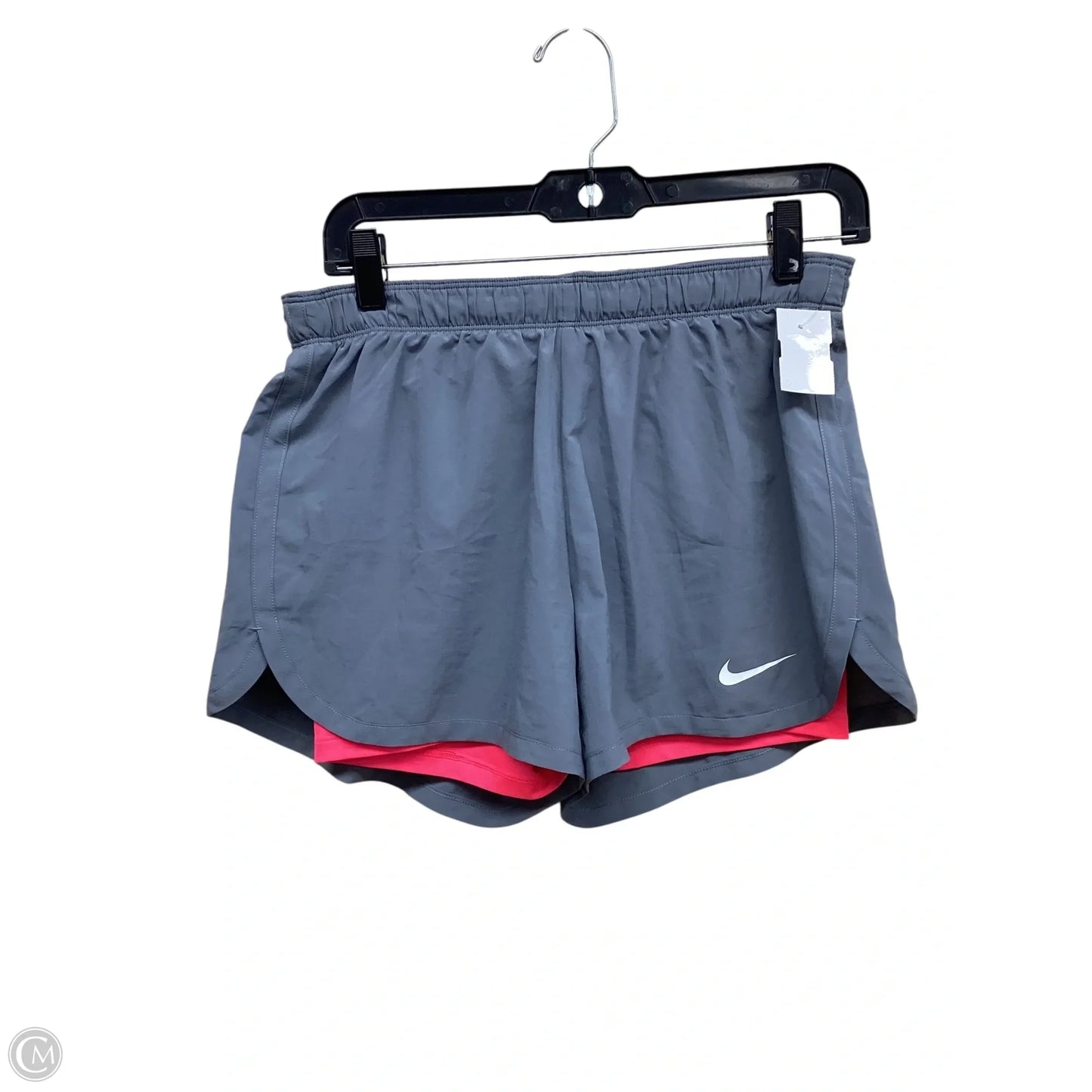Athletic Shorts By Nike In Grey & Pink, Size: M