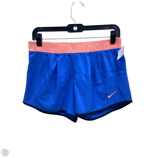 Athletic Shorts By Nike In Blue & Orange, Size: S