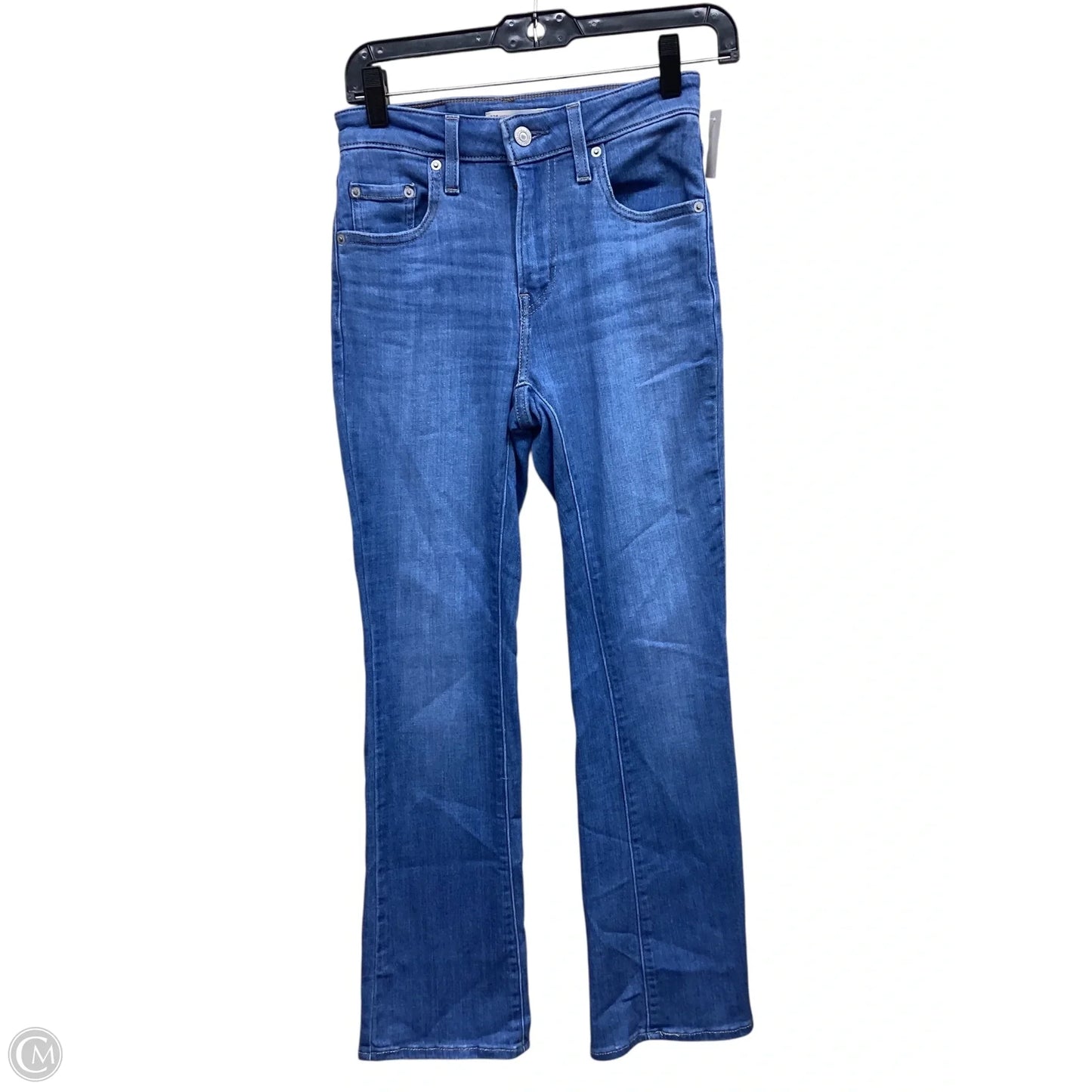 Jeans Boot Cut By Levis In Blue Denim, Size: 0