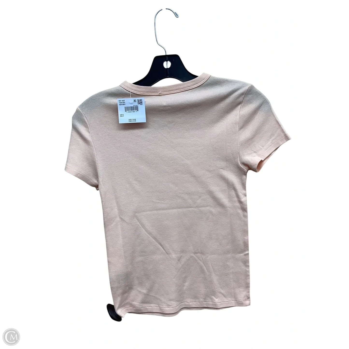 Top Short Sleeve By American Eagle In Orange, Size: S