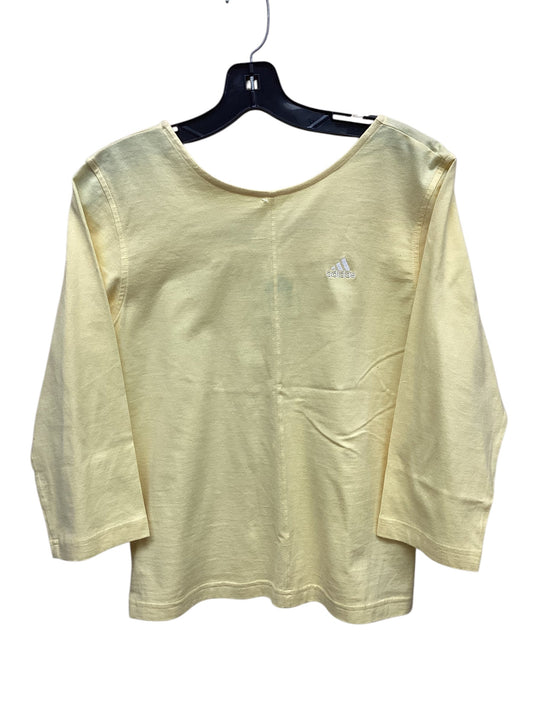 Athletic Top Long Sleeve Crewneck By Nike Apparel In Yellow, Size: M