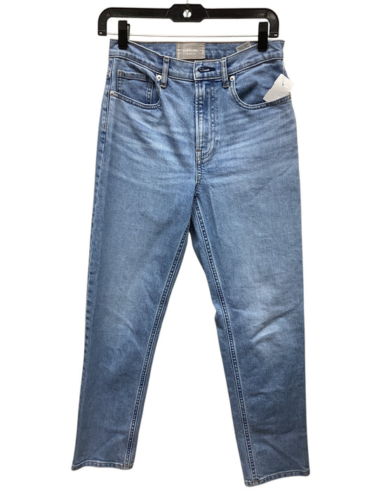 Jeans Straight By Everlane In Blue Denim, Size: 4