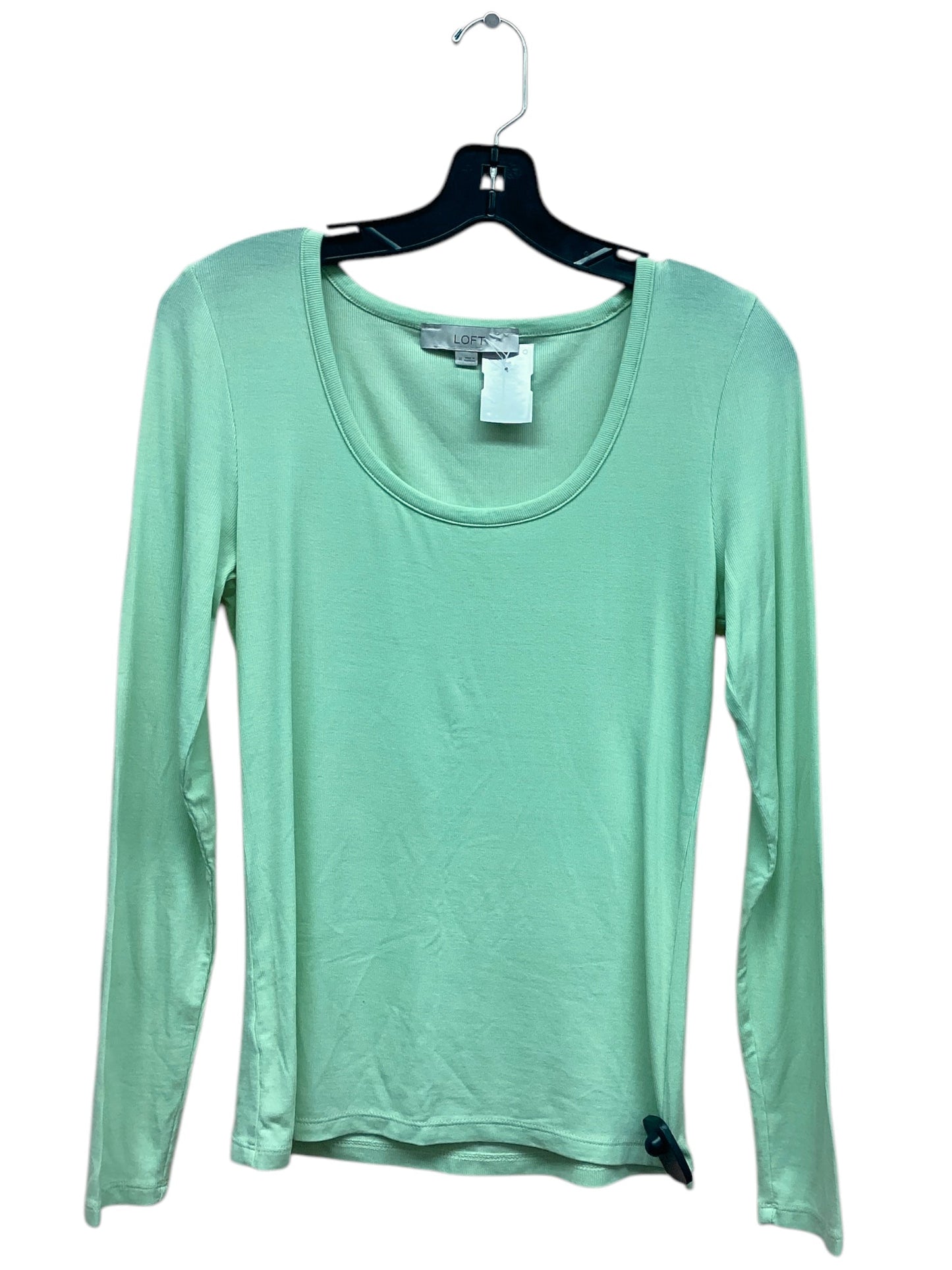 Top Long Sleeve By Loft In Green, Size: M