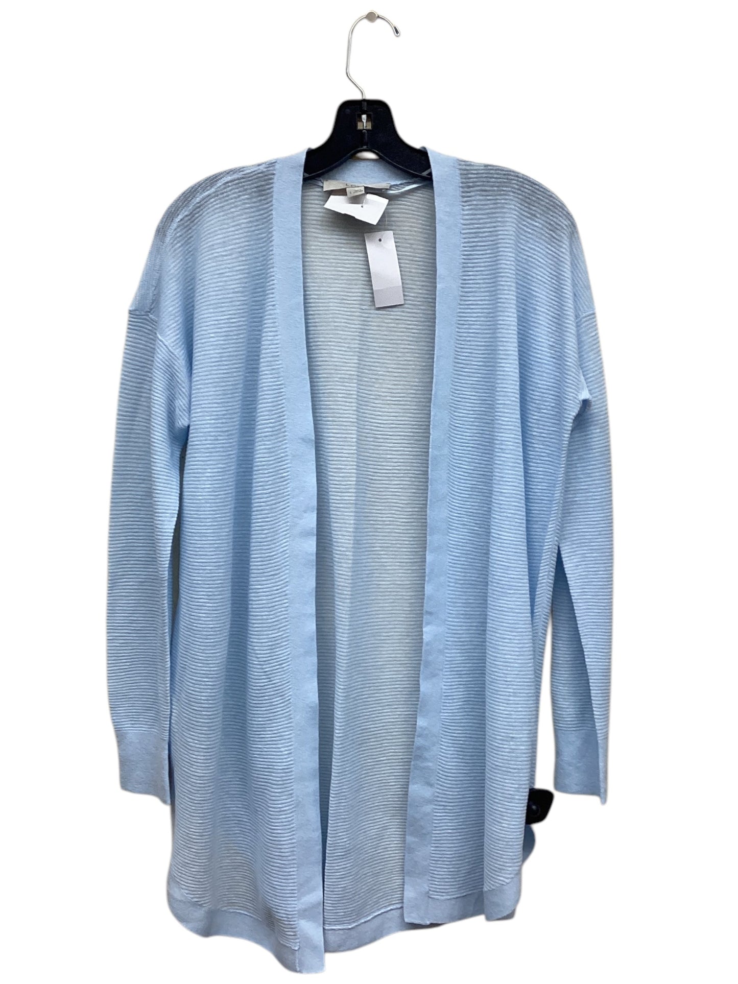 Sweater Cardigan By Loft In Blue, Size: S