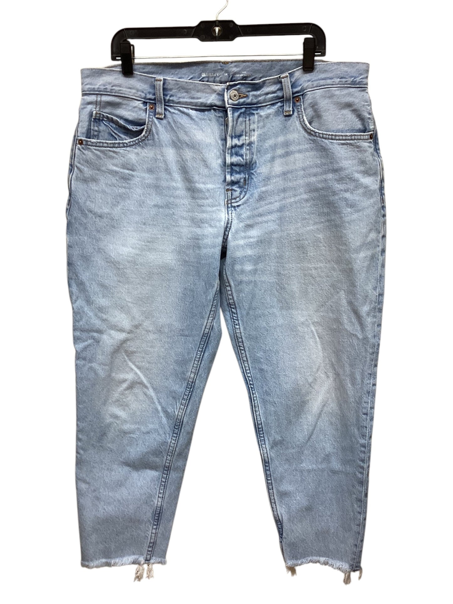 Jeans Straight By Old Navy In Blue Denim, Size: 14
