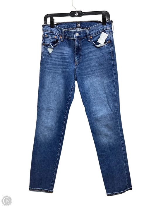 Jeans Straight By Gap In Blue Denim, Size: 6