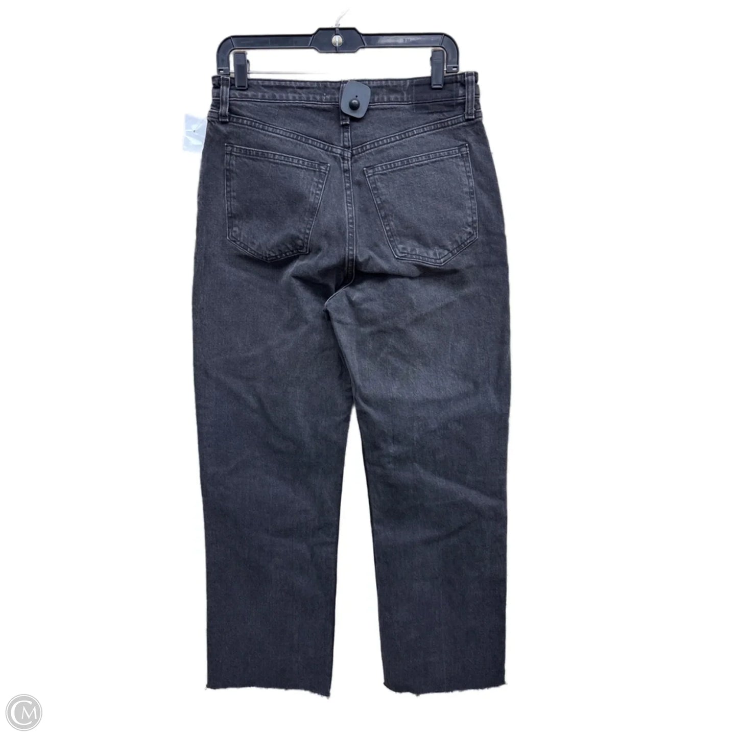 Jeans Straight By Abercrombie And Fitch In Black Denim, Size: 8