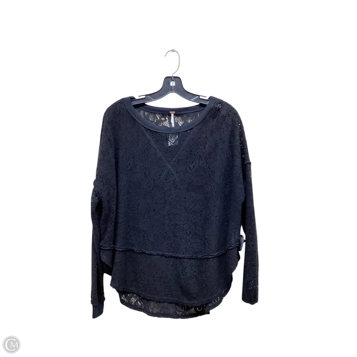 Top Long Sleeve By Free People In Black, Size: Xs