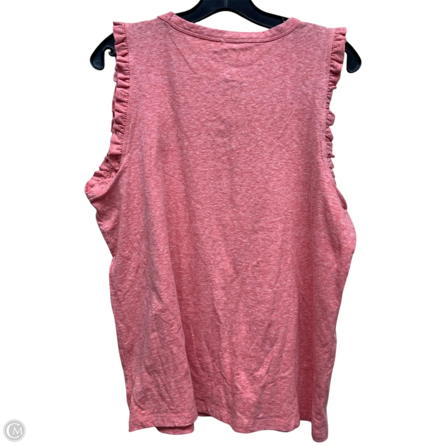 Top Sleeveless By Loft In Pink, Size: L