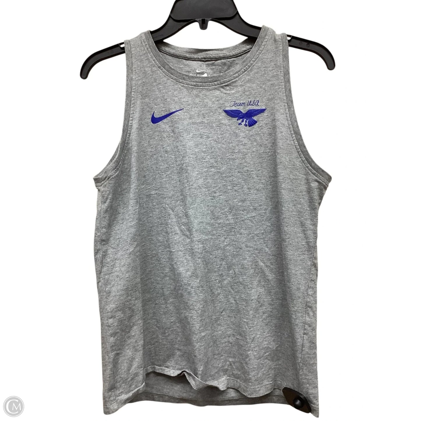 Athletic Tank Top By Nike In Grey, Size: S