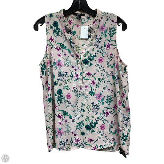 Top Sleeveless By Forever 21 In Floral Print, Size: S