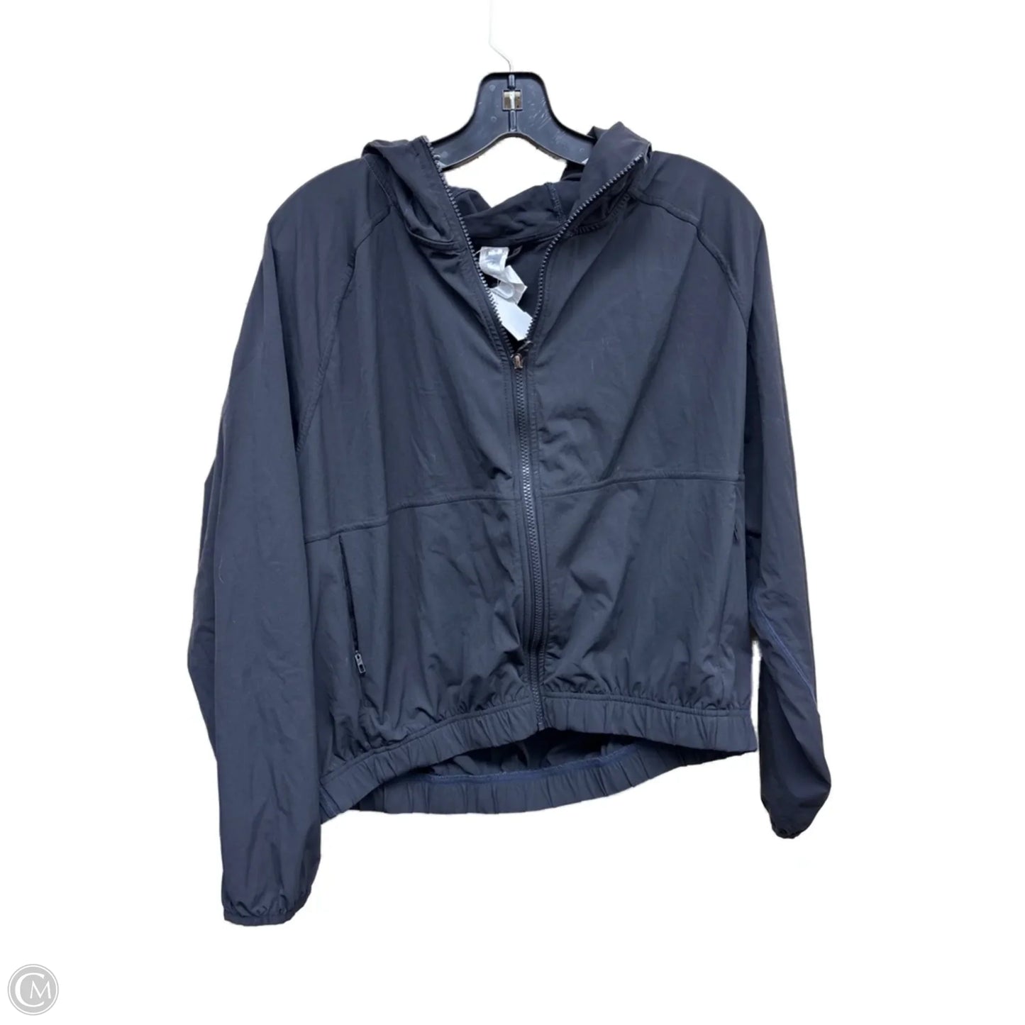 Athletic Jacket By Fabletics In Black, Size: L
