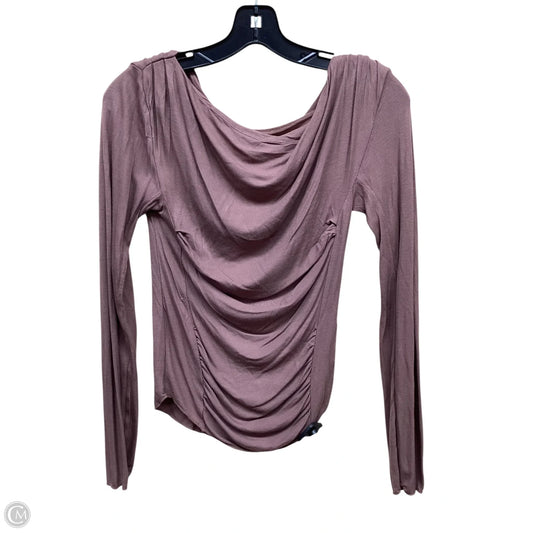 Top Long Sleeve By Free People In Brown, Size: S