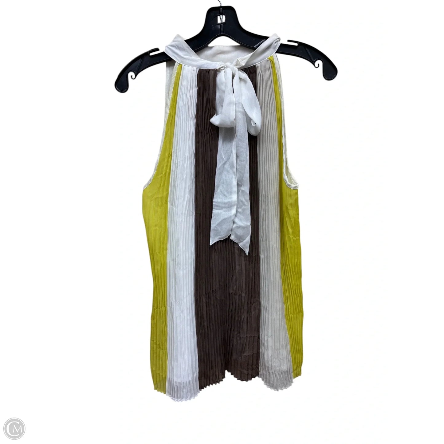 Top Sleeveless By New York And Co In Striped Pattern, Size: M