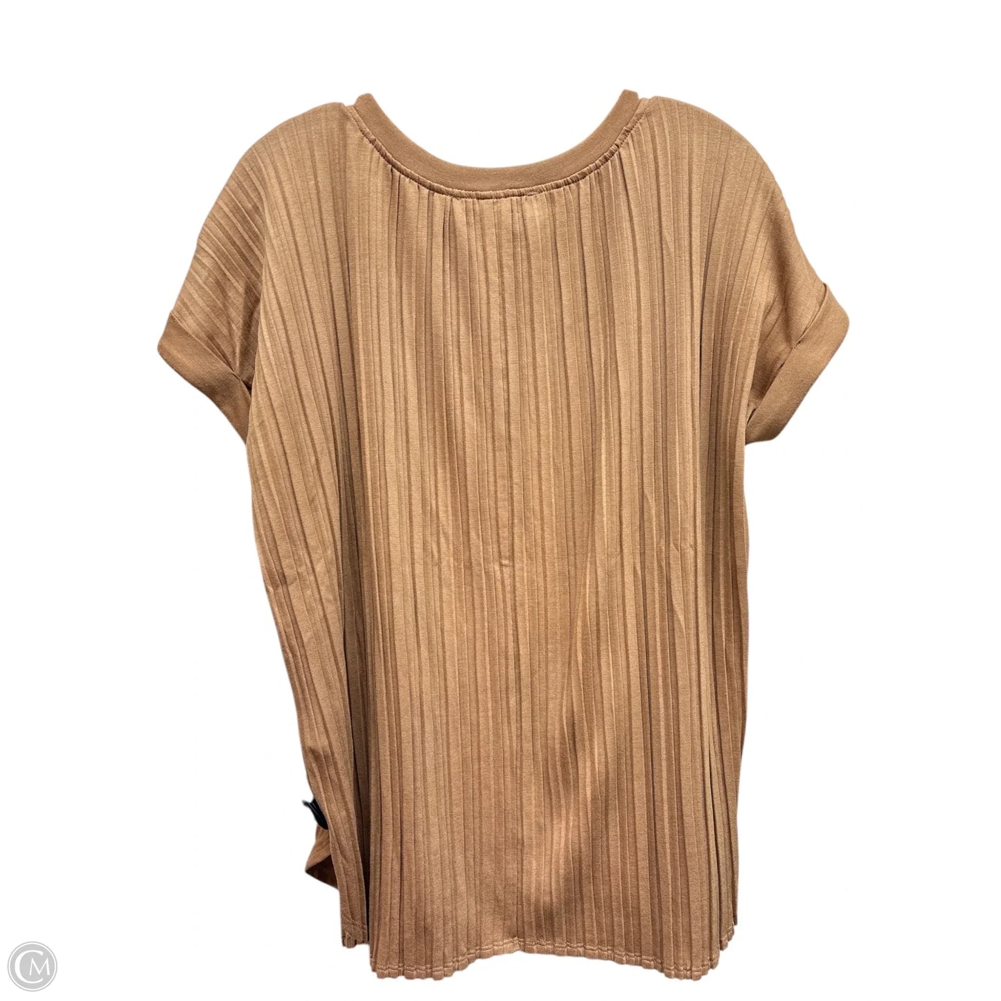 Top Short Sleeve By Cupio In Brown, Size: S