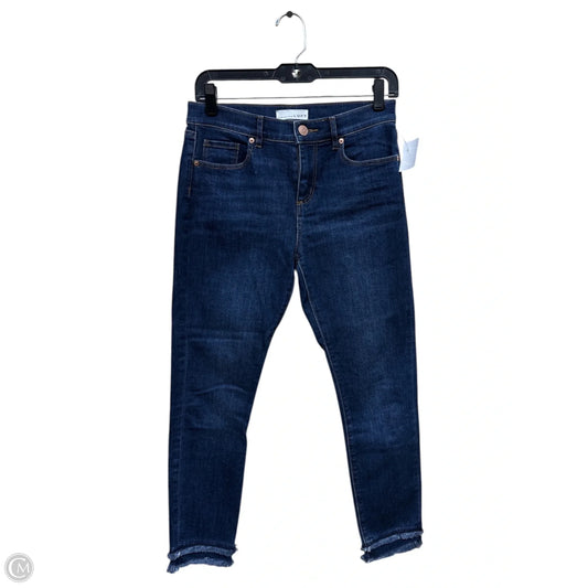 Jeans Straight By Loft In Blue Denim, Size: 4