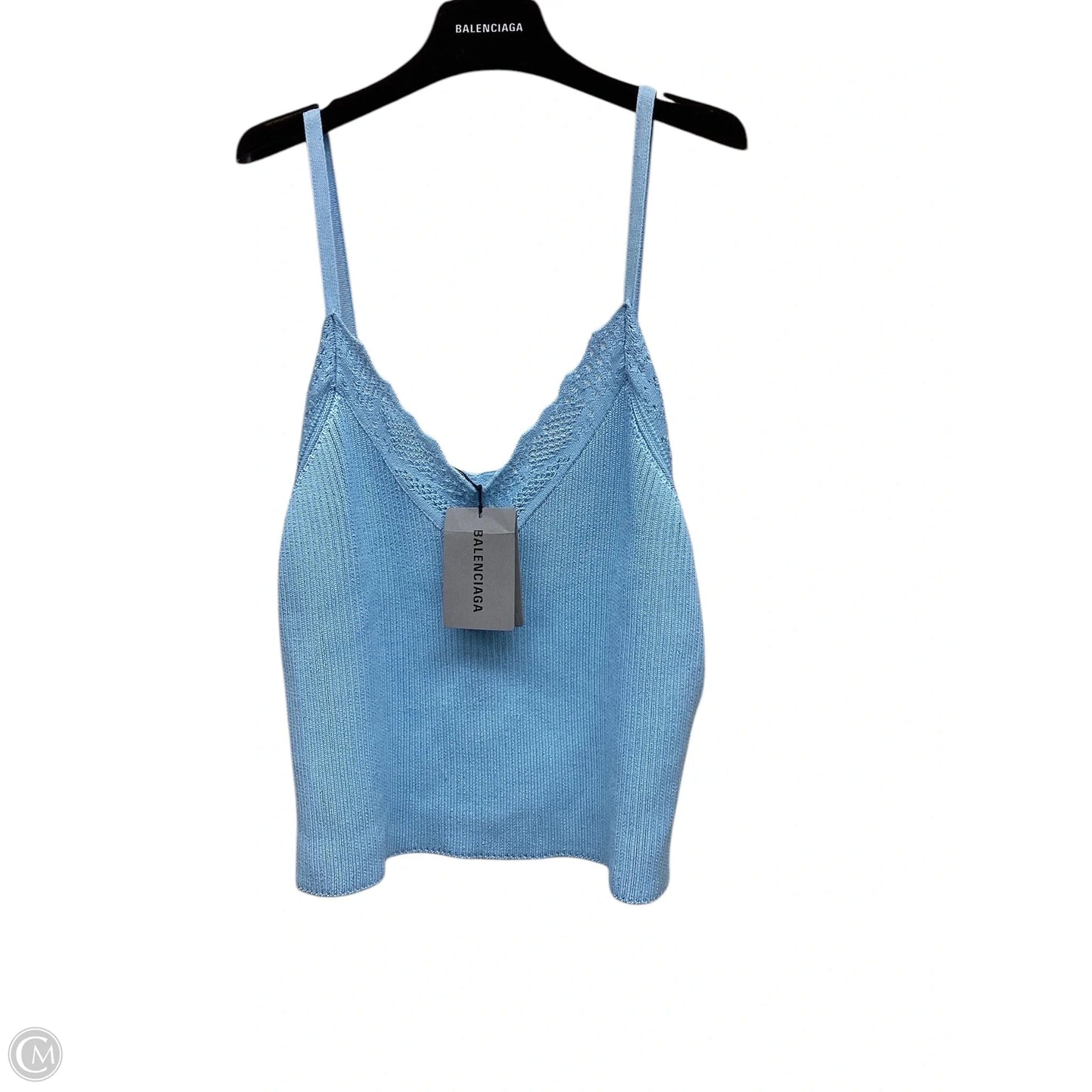 Top Sleeveless Luxury Designer By Balenciaga In Blue