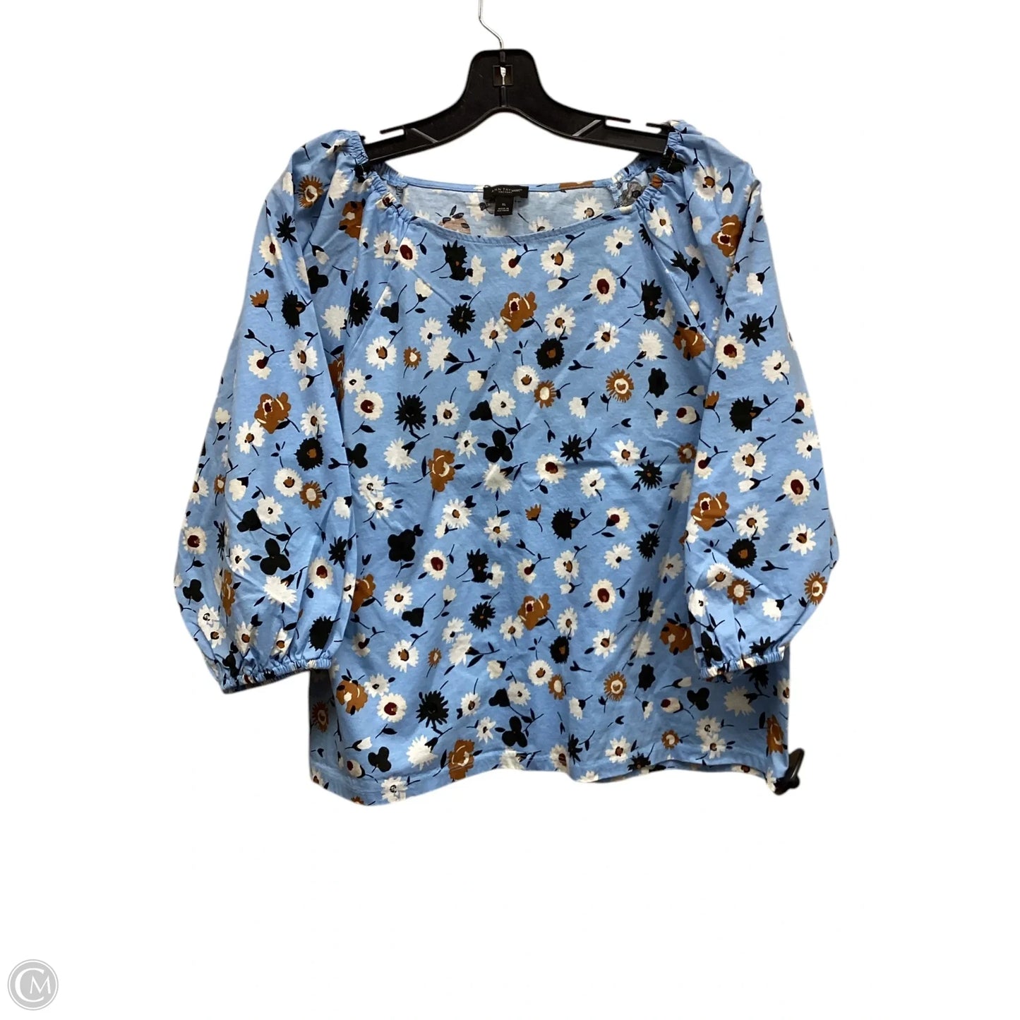 Top Long Sleeve By Ann Taylor In Floral Print, Size: Xl