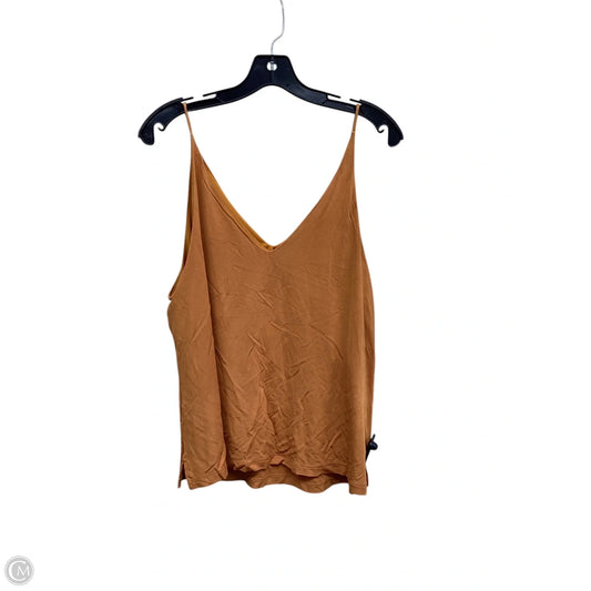 Top Sleeveless By H&m In Orange, Size: L