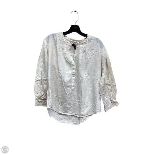 Top Long Sleeve By J. Crew In Tan, Size: Xs