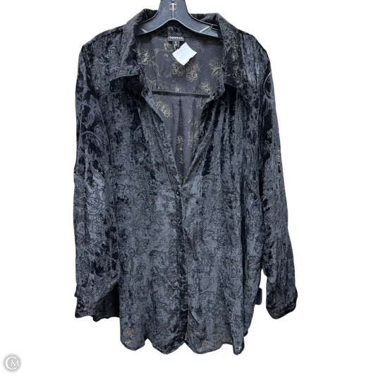 Top Long Sleeve By Torrid In Black, Size: 3x
