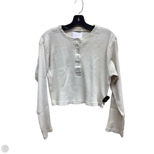 Top Long Sleeve By Levis In Tan, Size: S
