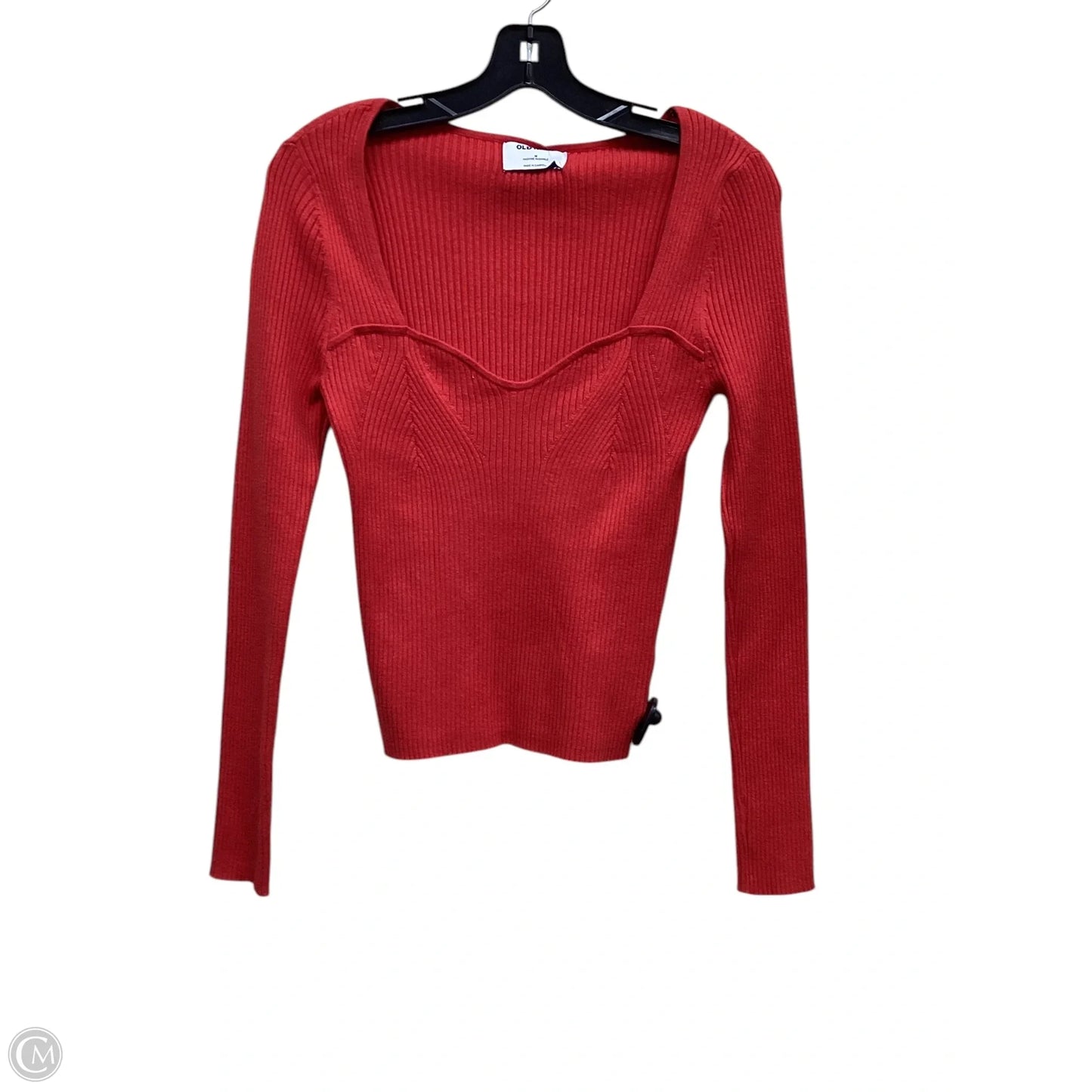 Top Long Sleeve By Old Navy In Red, Size: M