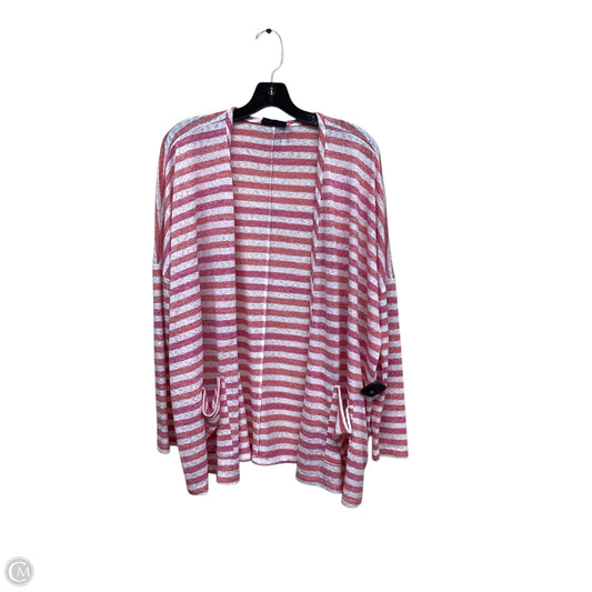 Sweater Cardigan By Bobeau In Pink, Size: L