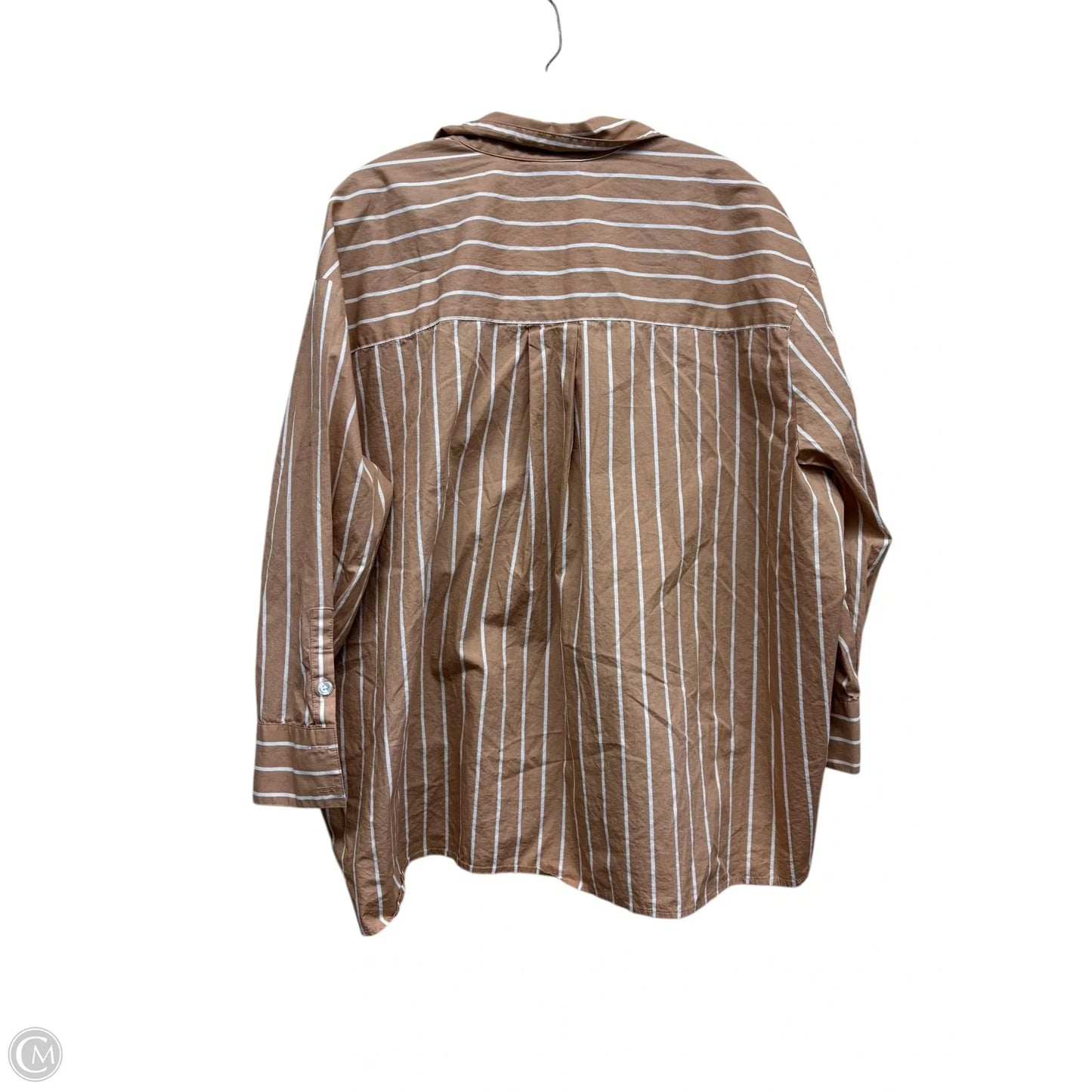 Top Long Sleeve By J. Jill In Tropical Print, Size: L