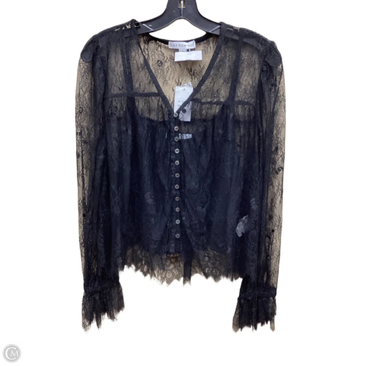 Top Long Sleeve By Clothes Mentor In Black, Size: M