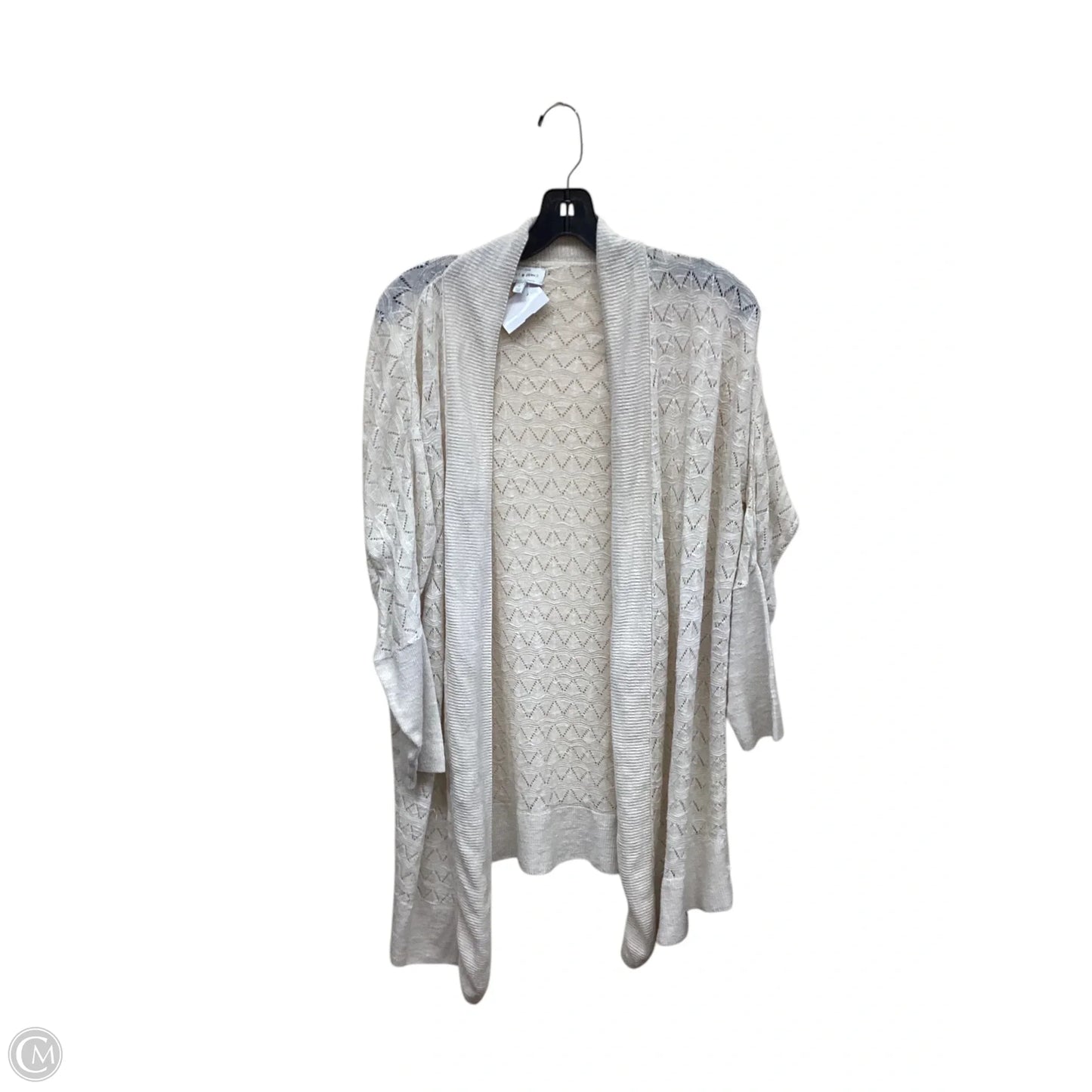 Sweater Cardigan By Lucky Brand In Cream, Size: S
