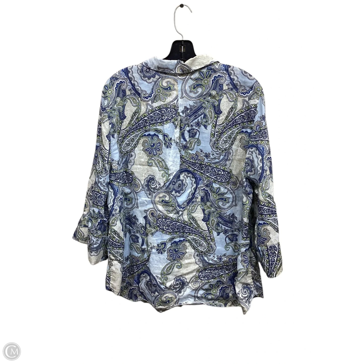 Top Long Sleeve By Chicos In Multi-colored, Size: Xxl