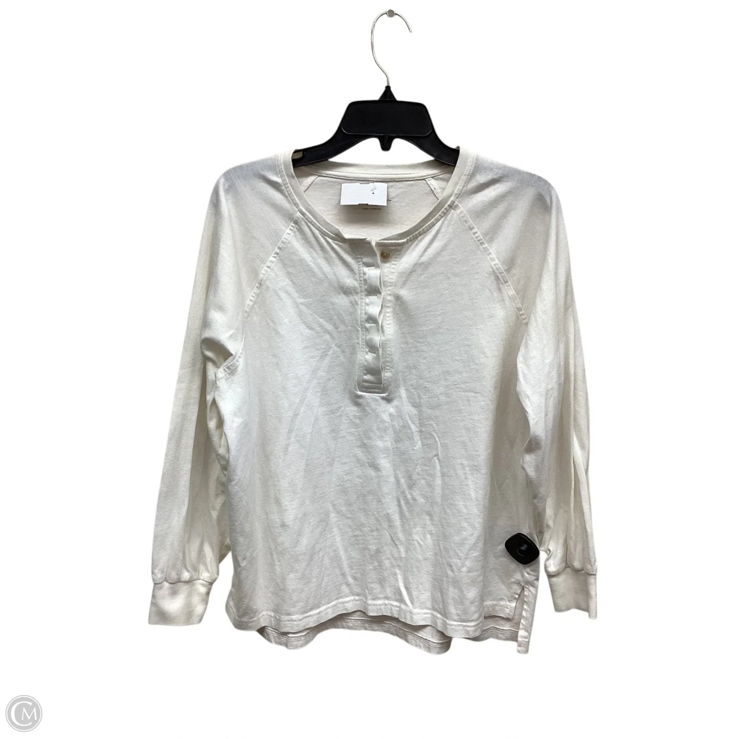 Top Long Sleeve By Madewell In White, Size: M