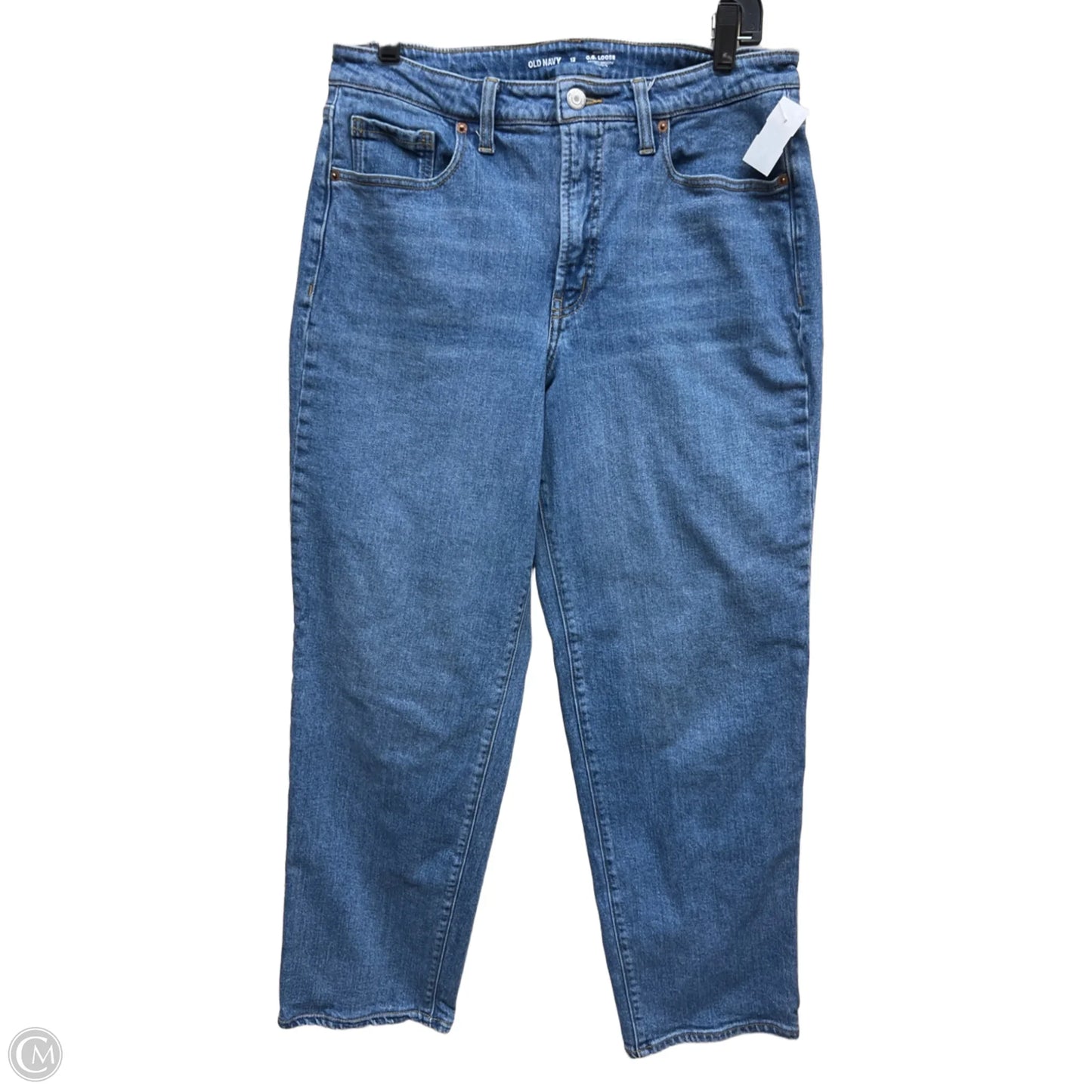 Jeans Straight By Old Navy In Blue Denim, Size: 12