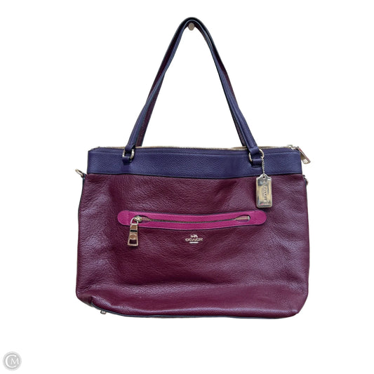 Handbag Designer By Coach, Size: Medium