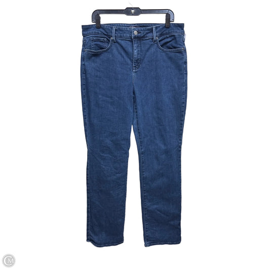 Jeans Straight By Not Your Daughters Jeans In Blue Denim, Size: 14