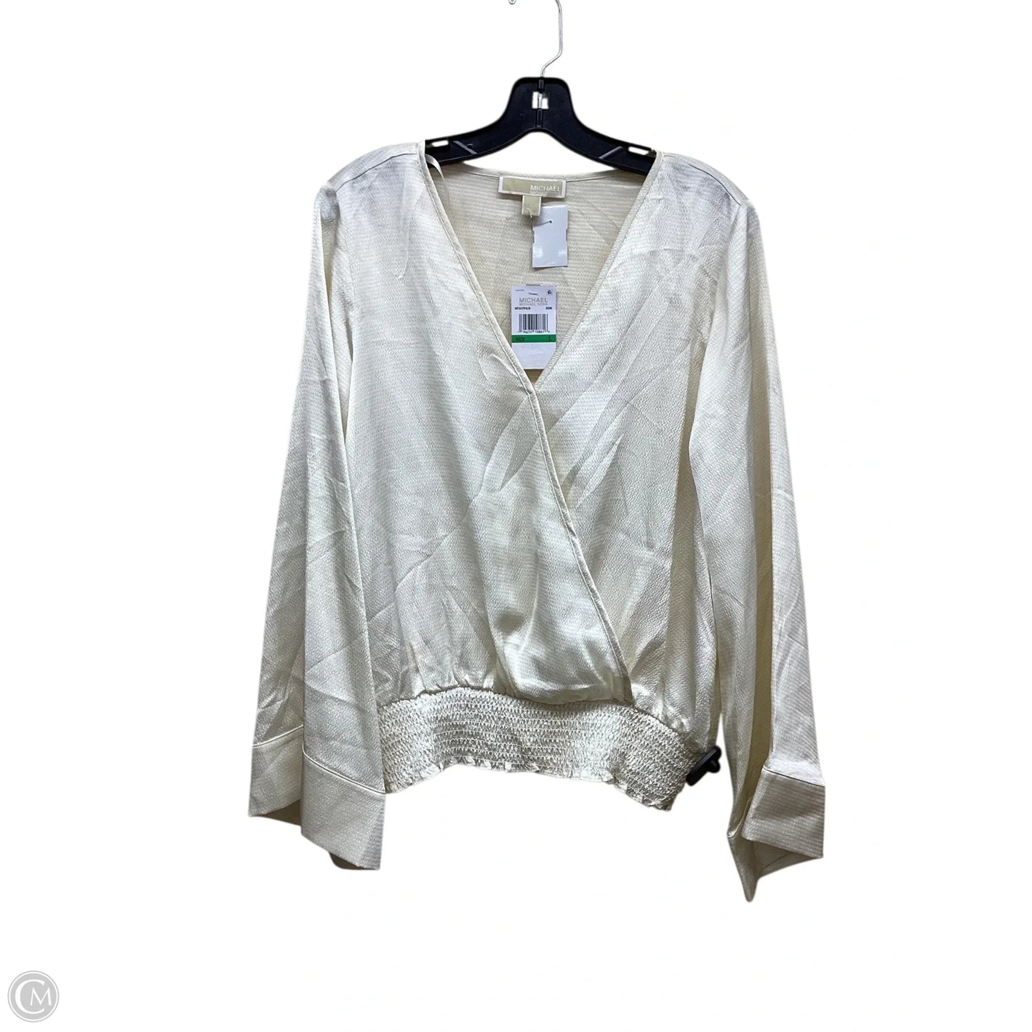 Top Long Sleeve By Michael By Michael Kors In Cream, Size: L