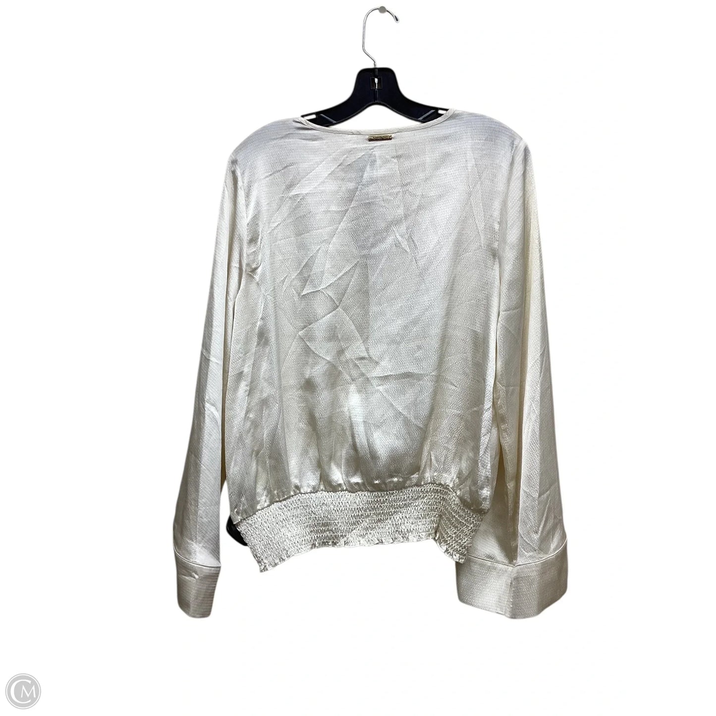 Top Long Sleeve By Michael By Michael Kors In Cream, Size: L