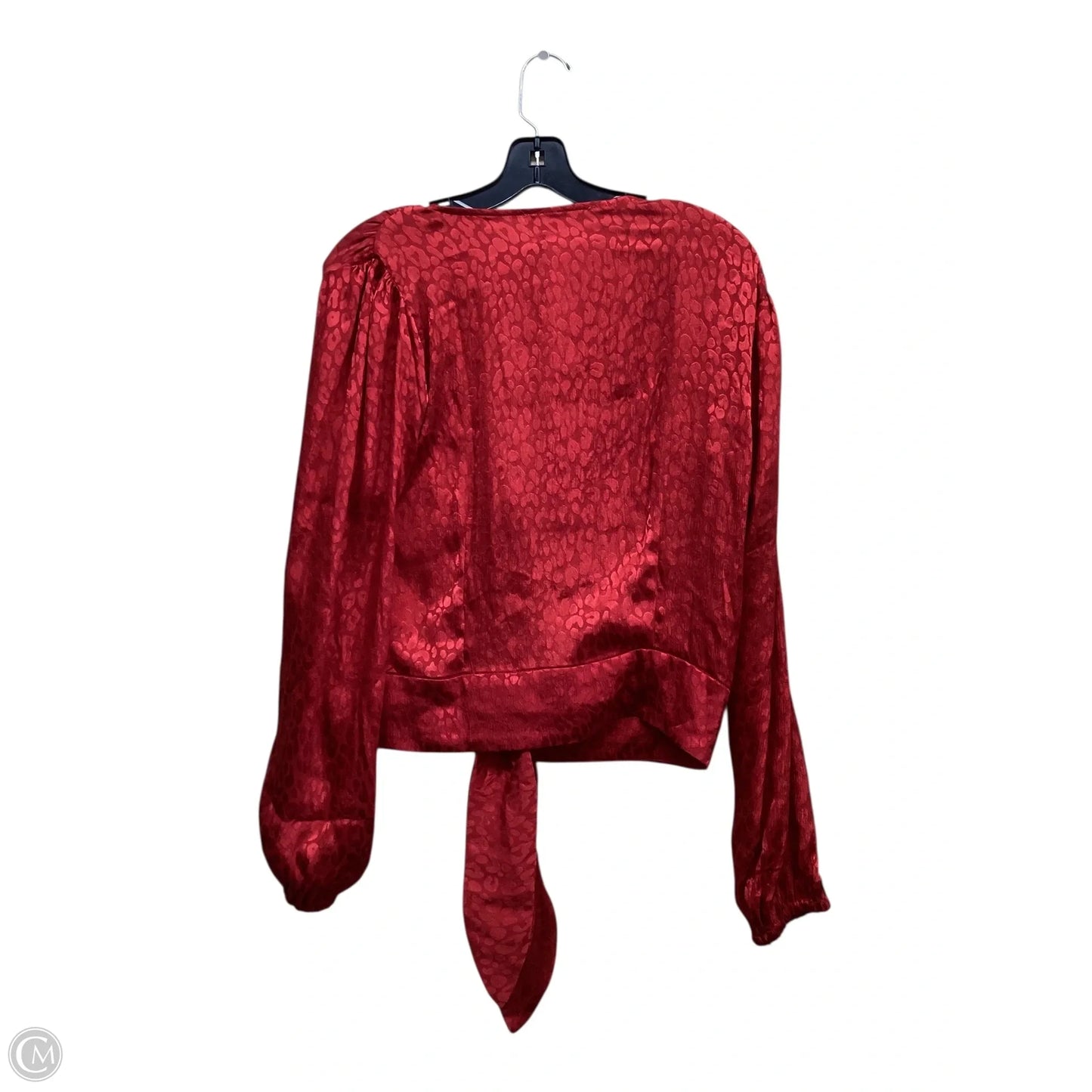 Top Long Sleeve By Michael By Michael Kors In Red, Size: M