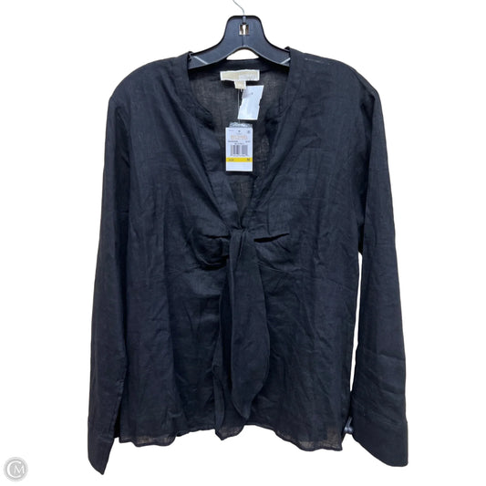 Top Long Sleeve By Michael By Michael Kors In Black, Size: M