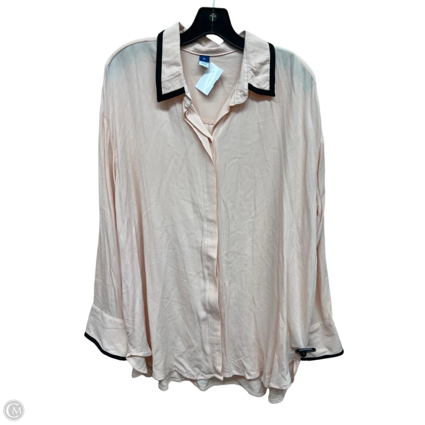 Top Long Sleeve By Old Navy In Black & Pink, Size: Xl