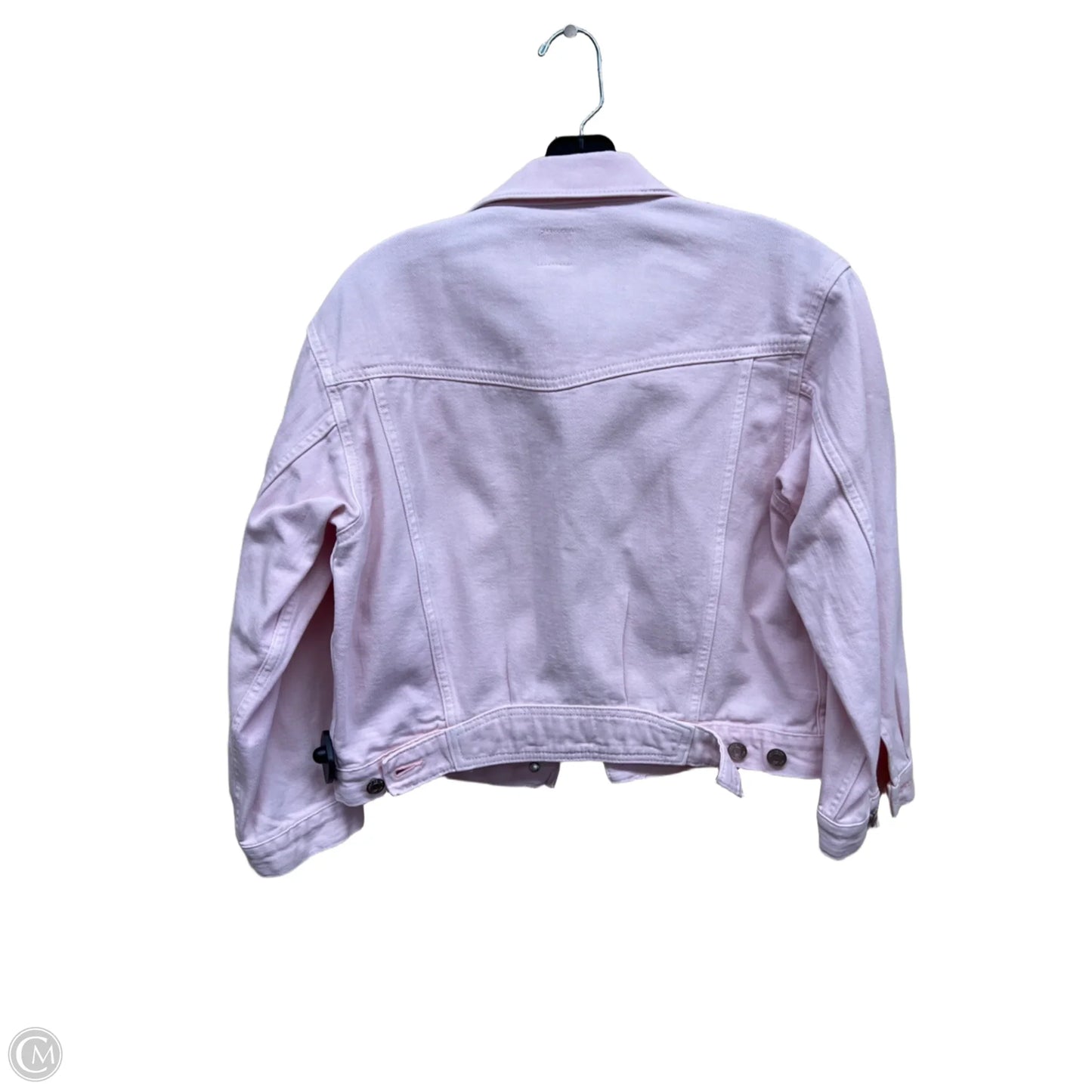 Jacket Denim By Gap In Pink, Size: M