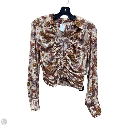 Top Long Sleeve By Free People In Multi-colored, Size: Xs