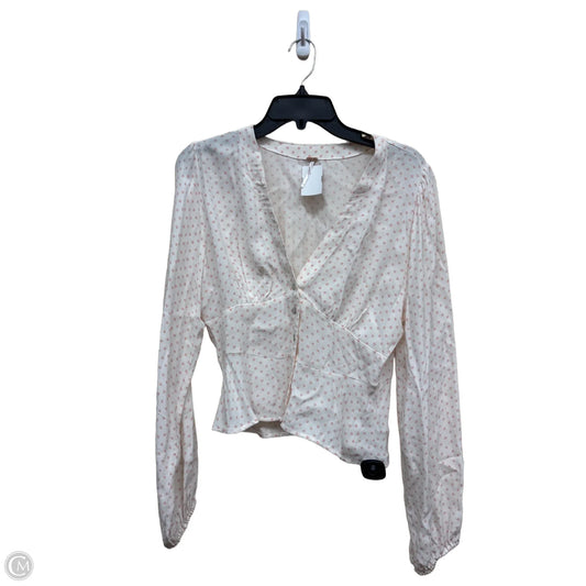 Top Long Sleeve By Free People In Polkadot Pattern, Size: Xs