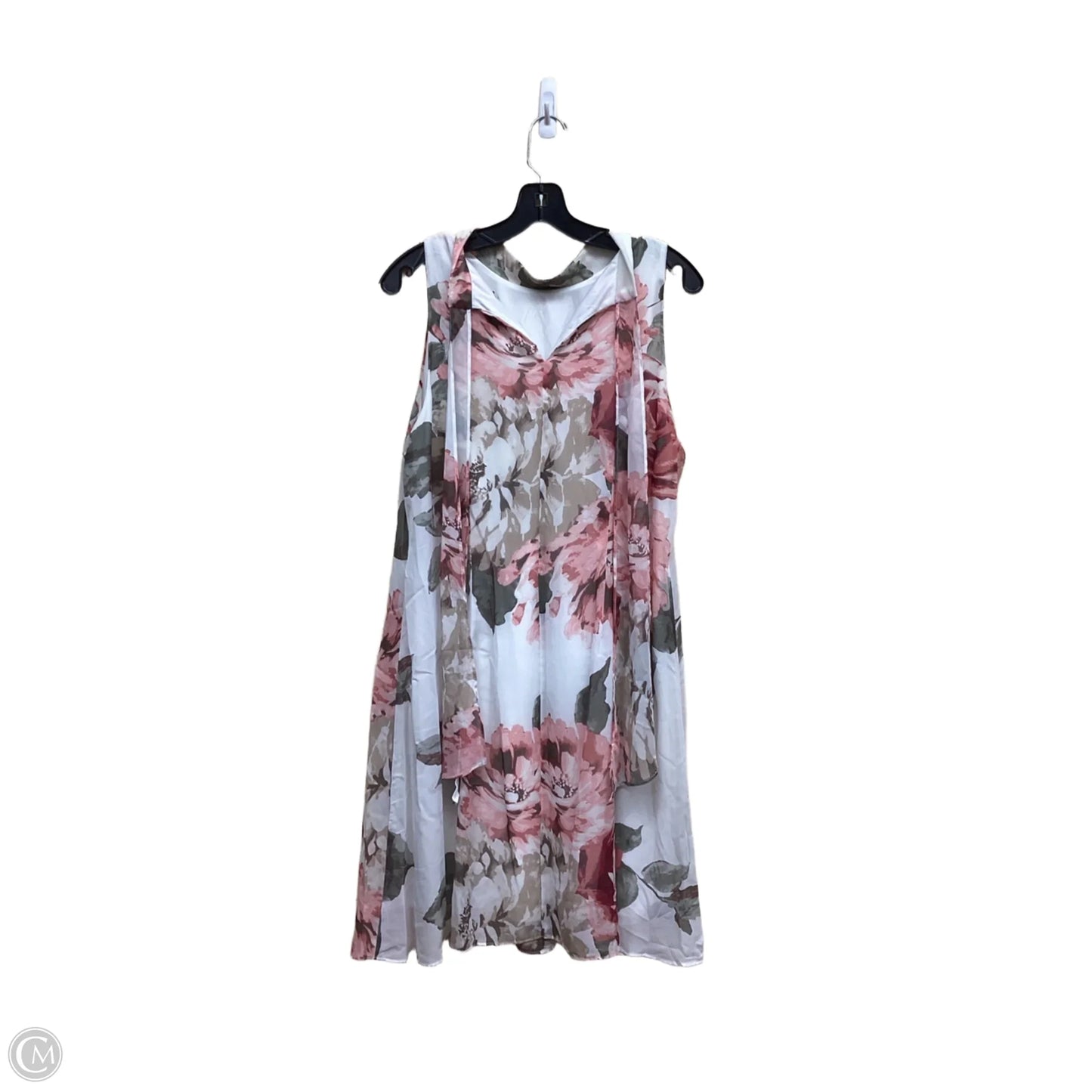 Dress Casual Short By Robbie Bee In Floral Print, Size: 16